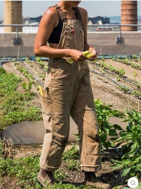 Classic Khaki Women's Work Overalls - Relaxed Fit